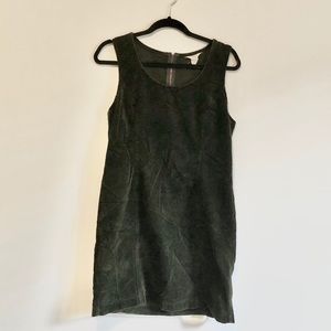 J Crew GreenCorduroy/velvet Dress